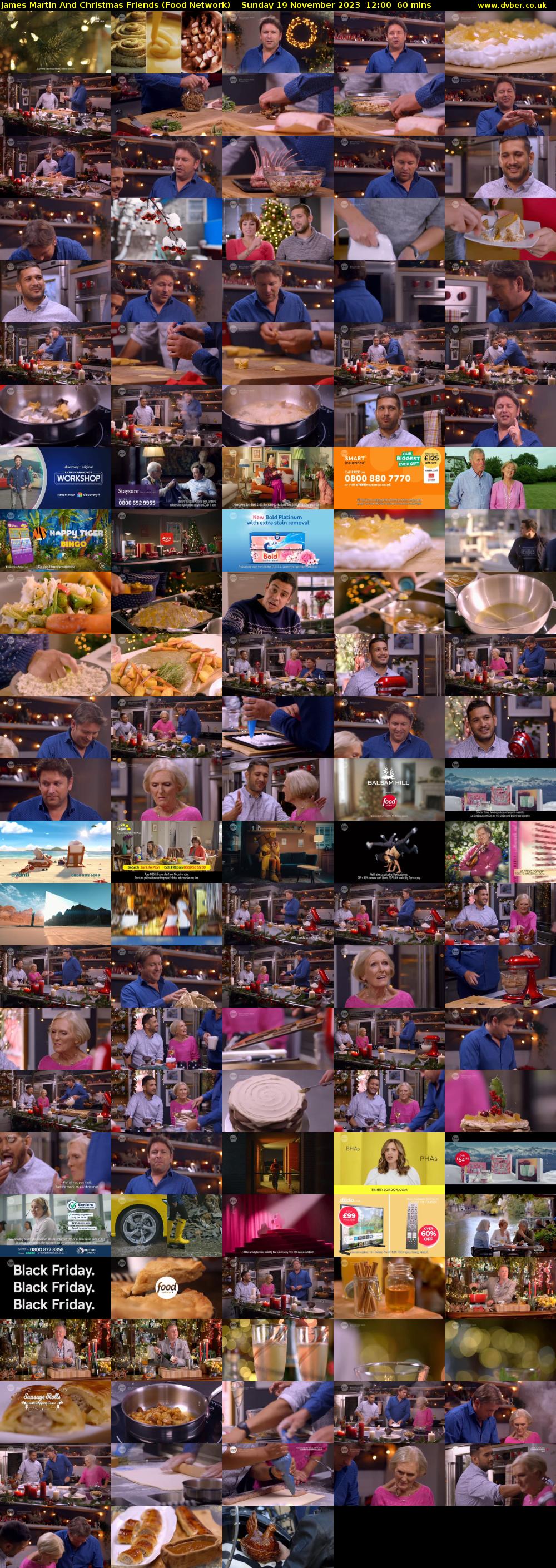 James Martin And Christmas Friends (Food Network) Sunday 19 November 2023 12:00 - 13:00