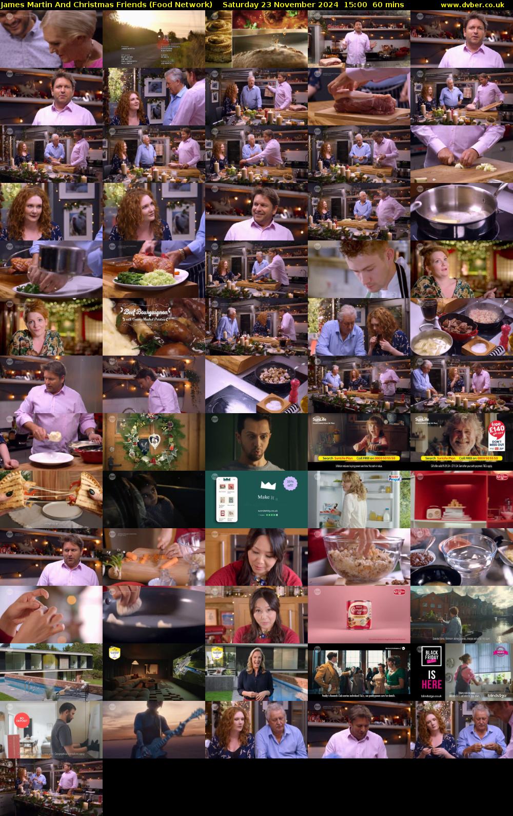 James Martin And Christmas Friends (Food Network) Saturday 23 November 2024 15:00 - 16:00