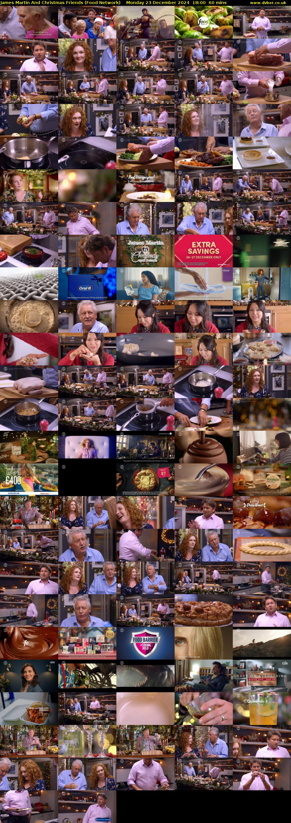 James Martin And Christmas Friends (Food Network) Monday 23 December 2024 18:00 - 19:00