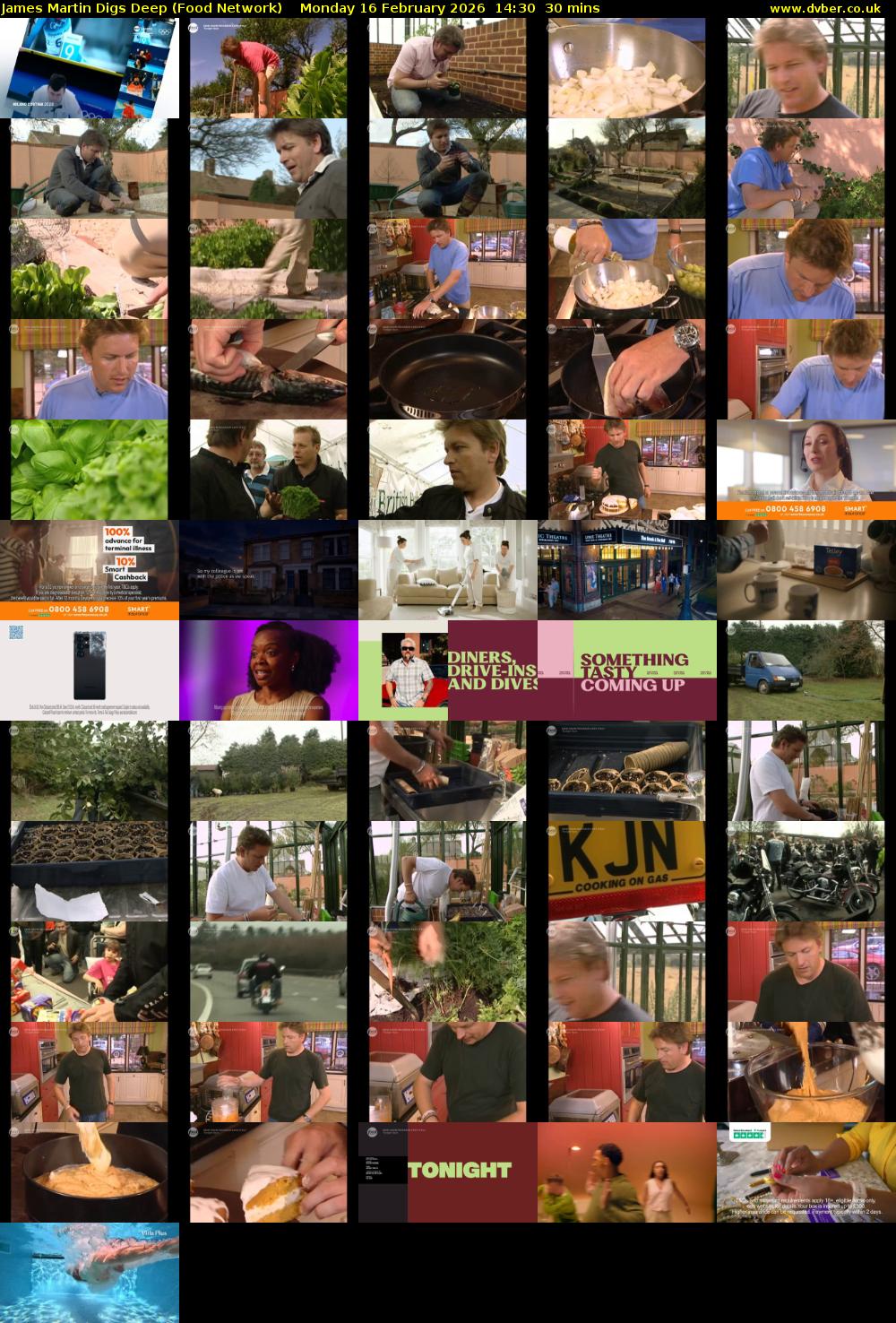 James Martin Digs Deep (Food Network) Monday 16 February 2026 14:30 - 15:00