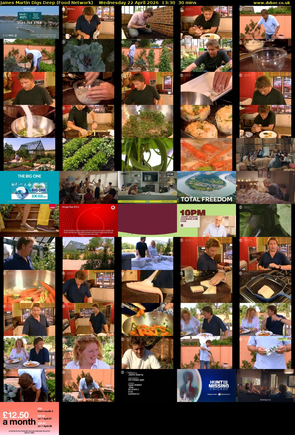 James Martin Digs Deep (Food Network) Wednesday 22 April 2026 13:30 - 14:00