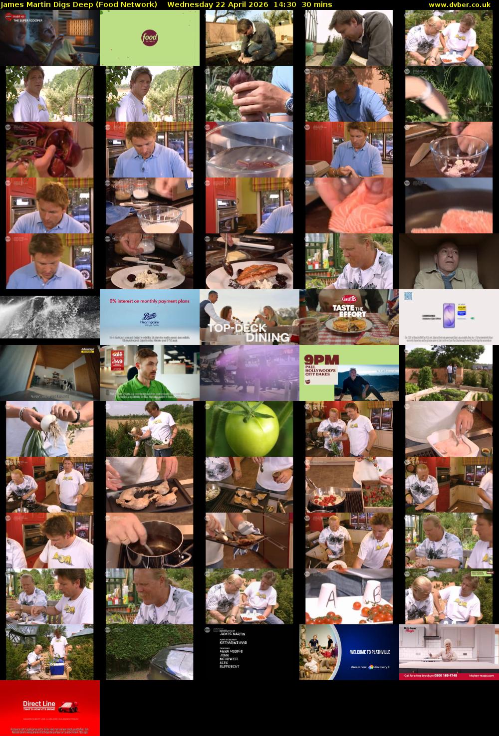 James Martin Digs Deep (Food Network) Wednesday 22 April 2026 14:30 - 15:00