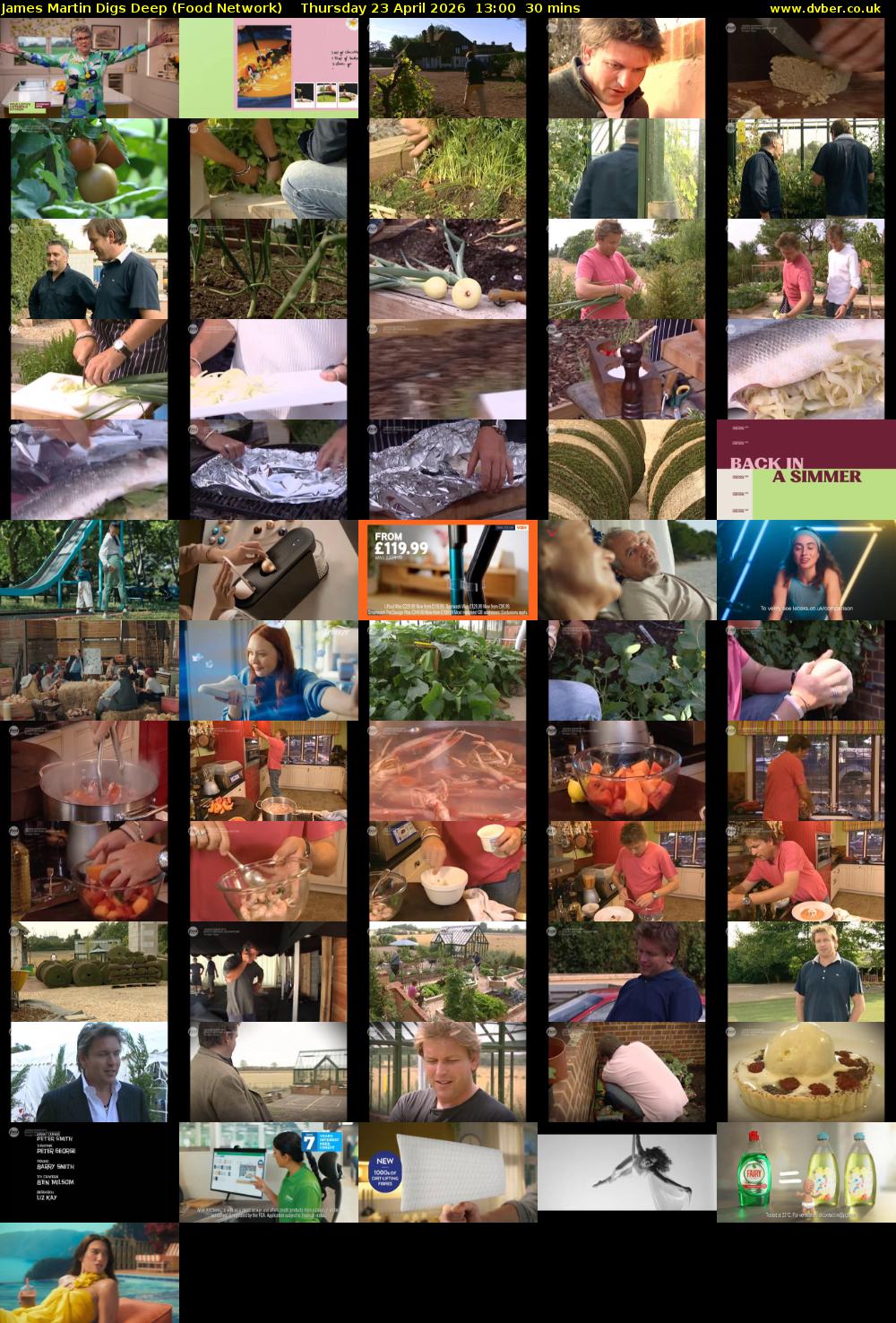 James Martin Digs Deep (Food Network) Thursday 23 April 2026 13:00 - 13:30