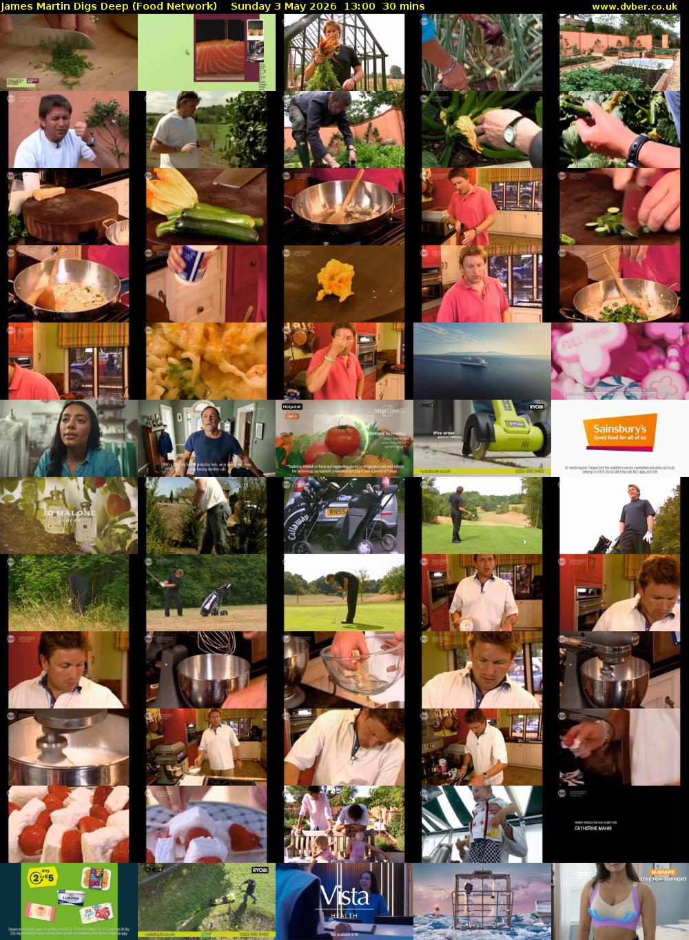 James Martin Digs Deep (Food Network) Sunday 3 May 2026 13:00 - 13:30