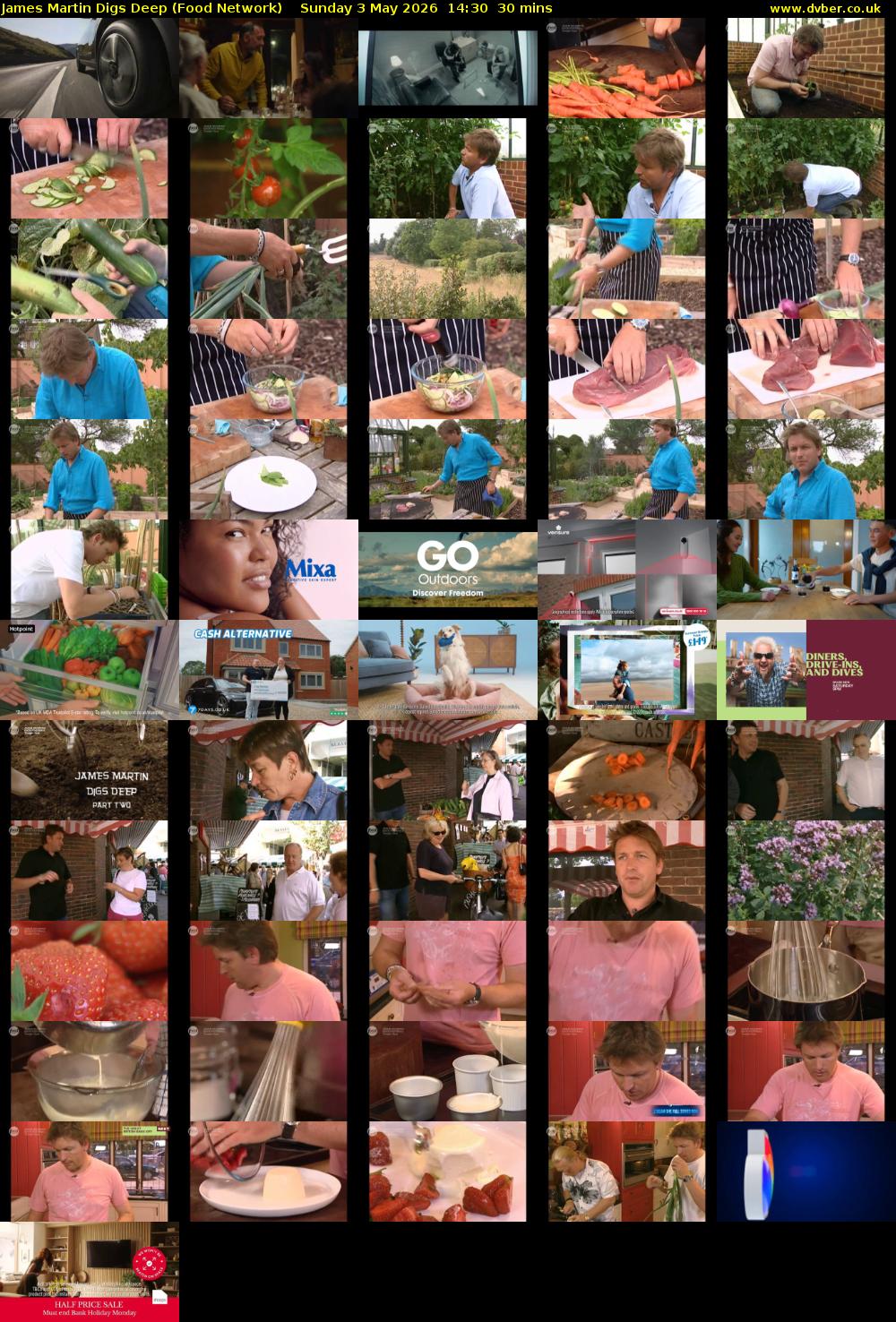 James Martin Digs Deep (Food Network) Sunday 3 May 2026 14:30 - 15:00