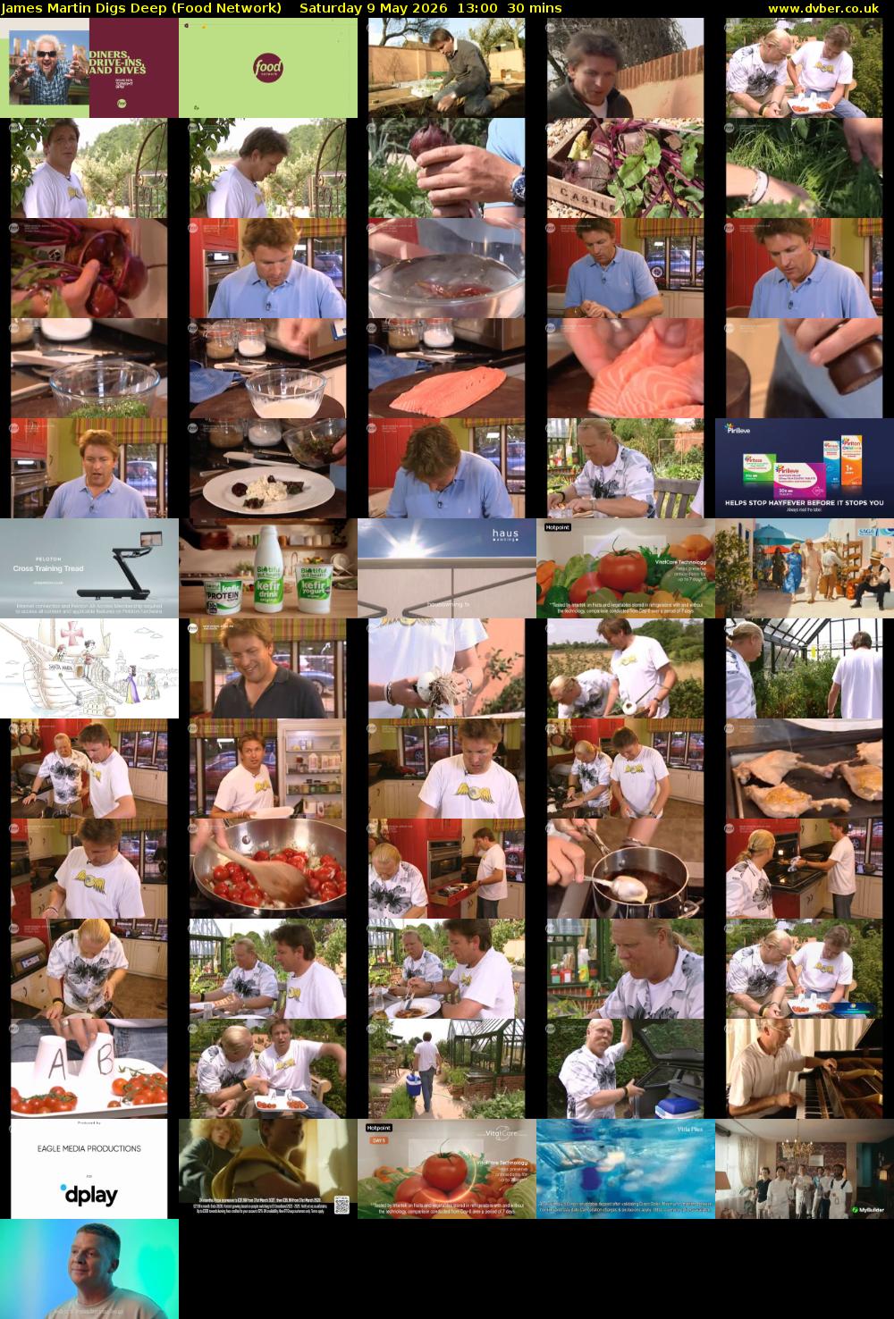 James Martin Digs Deep (Food Network) Saturday 9 May 2026 13:00 - 13:30