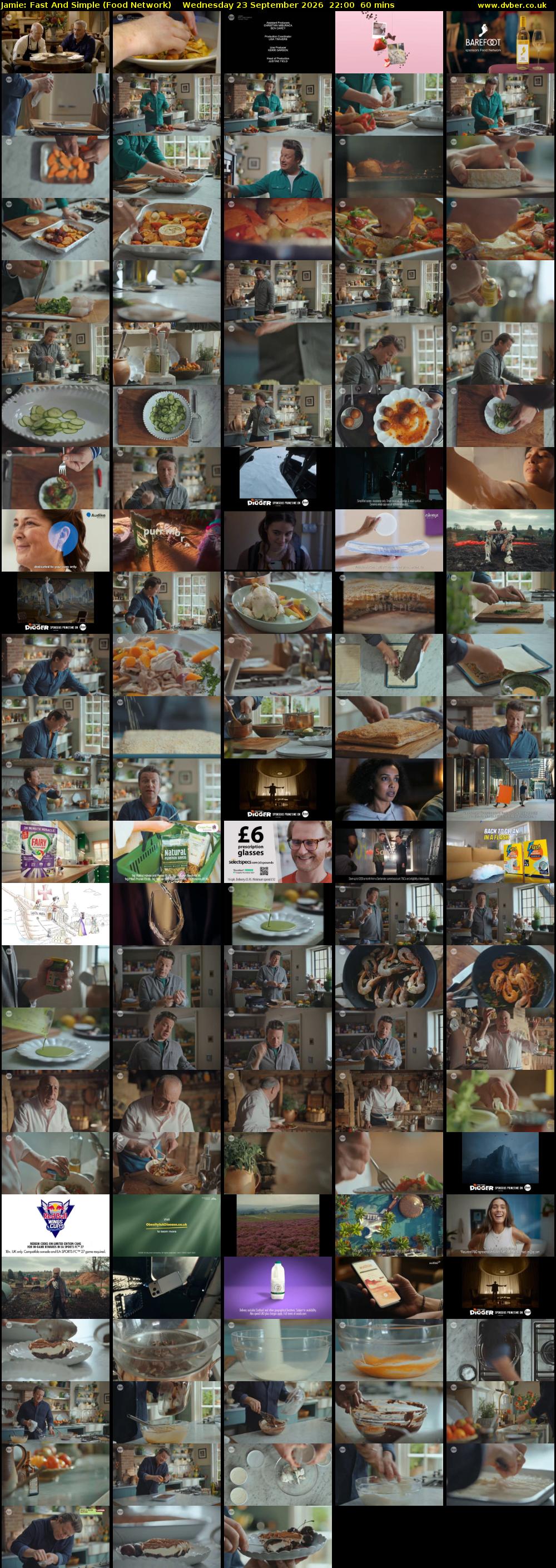 Jamie: Fast And Simple (Food Network) Wednesday 23 September 2026 22:00 - 23:00