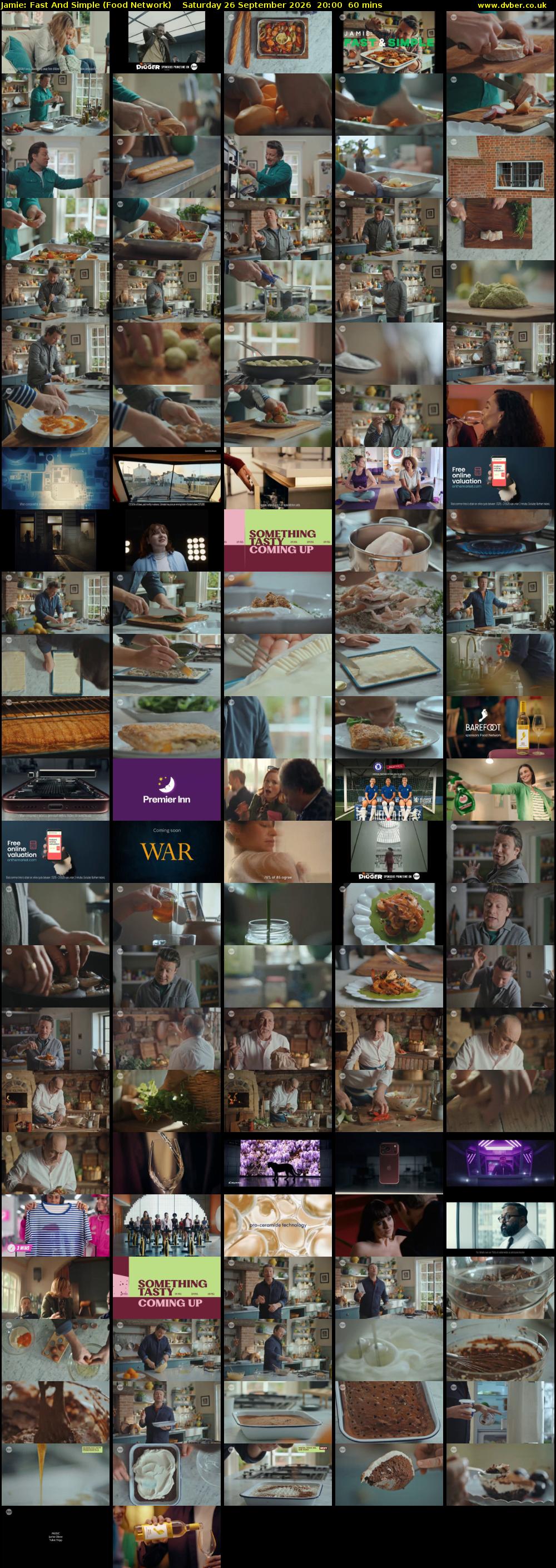 Jamie: Fast And Simple (Food Network) Saturday 26 September 2026 20:00 - 21:00