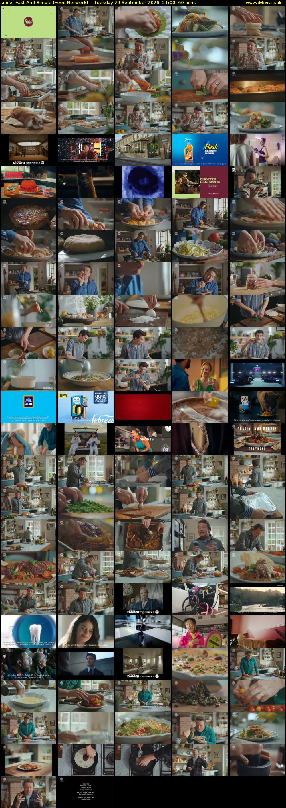 Jamie: Fast And Simple (Food Network) Tuesday 29 September 2026 21:00 - 22:00