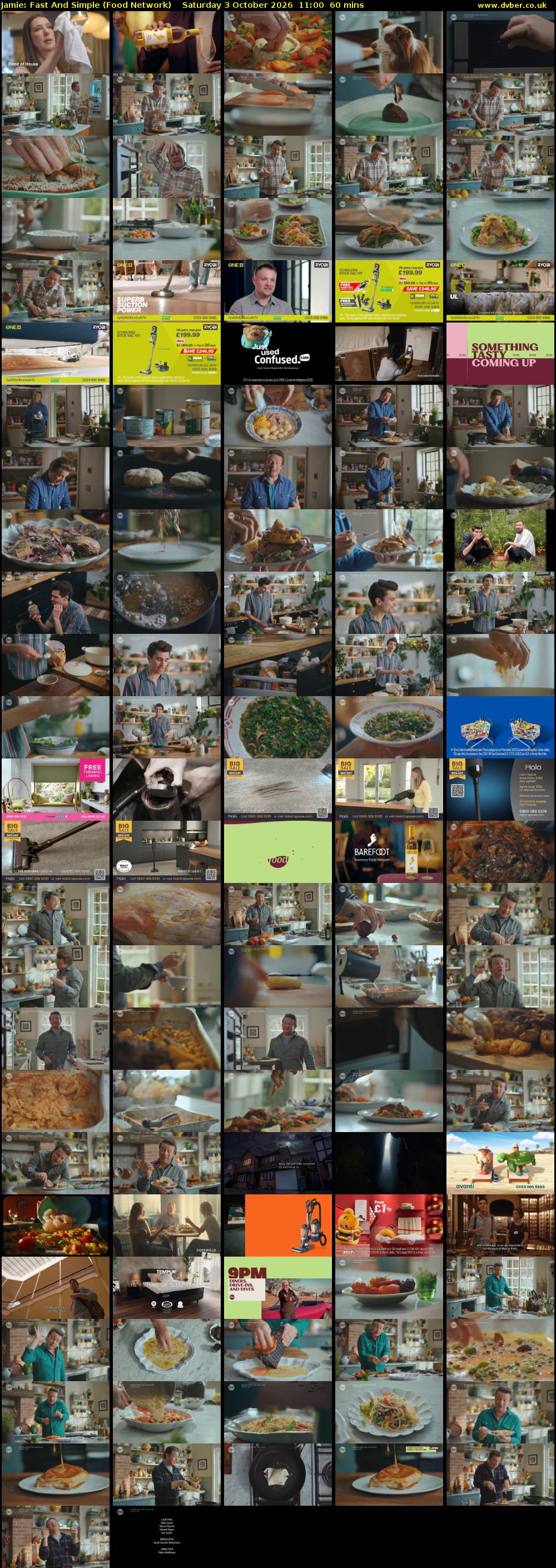 Jamie: Fast And Simple (Food Network) Saturday 3 October 2026 11:00 - 12:00