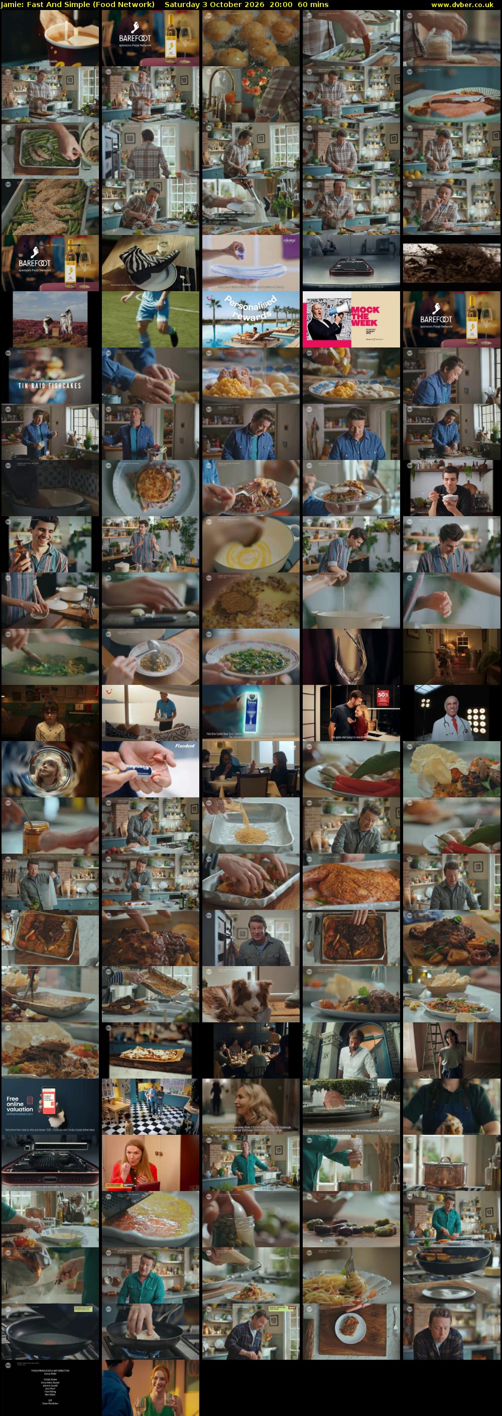 Jamie: Fast And Simple (Food Network) Saturday 3 October 2026 20:00 - 21:00