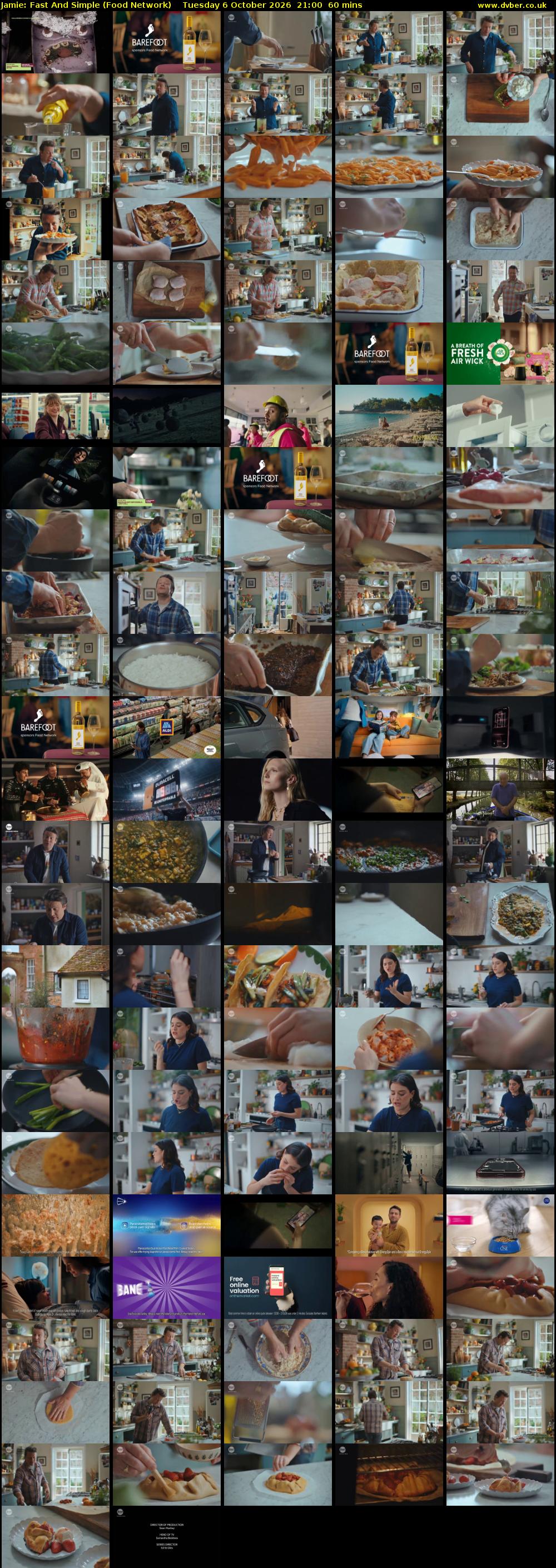 Jamie: Fast And Simple (Food Network) Tuesday 6 October 2026 21:00 - 22:00