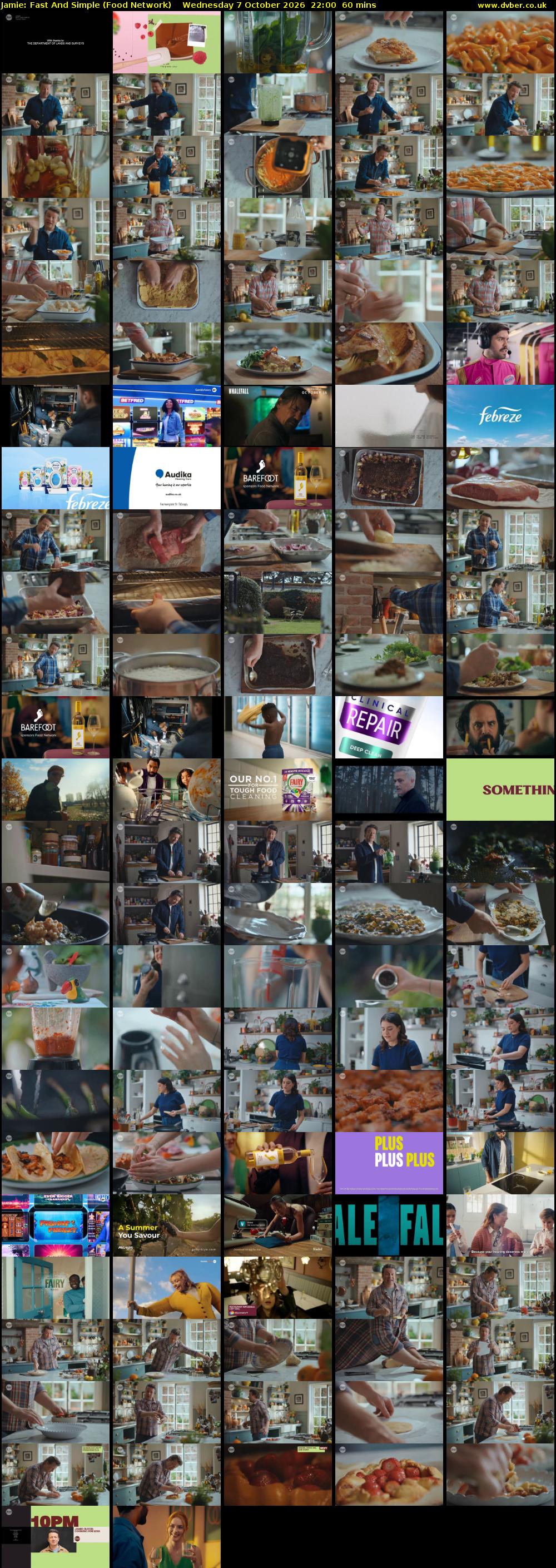 Jamie: Fast And Simple (Food Network) Wednesday 7 October 2026 22:00 - 23:00