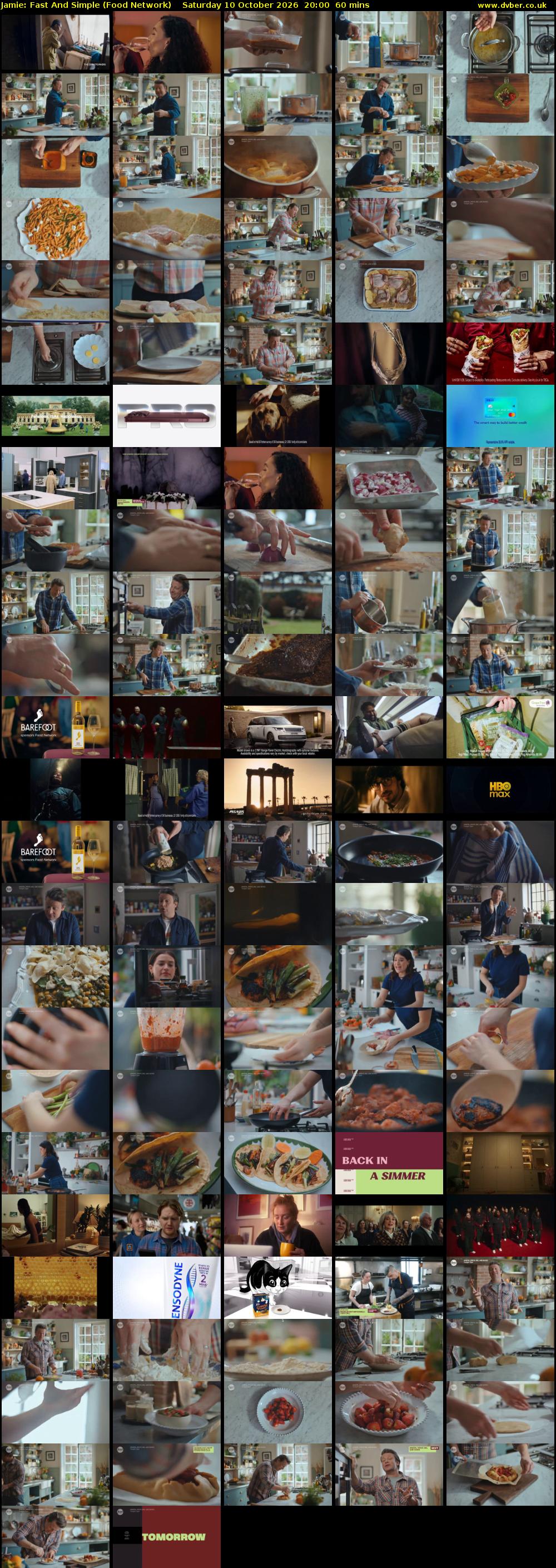 Jamie: Fast And Simple (Food Network) Saturday 10 October 2026 20:00 - 21:00