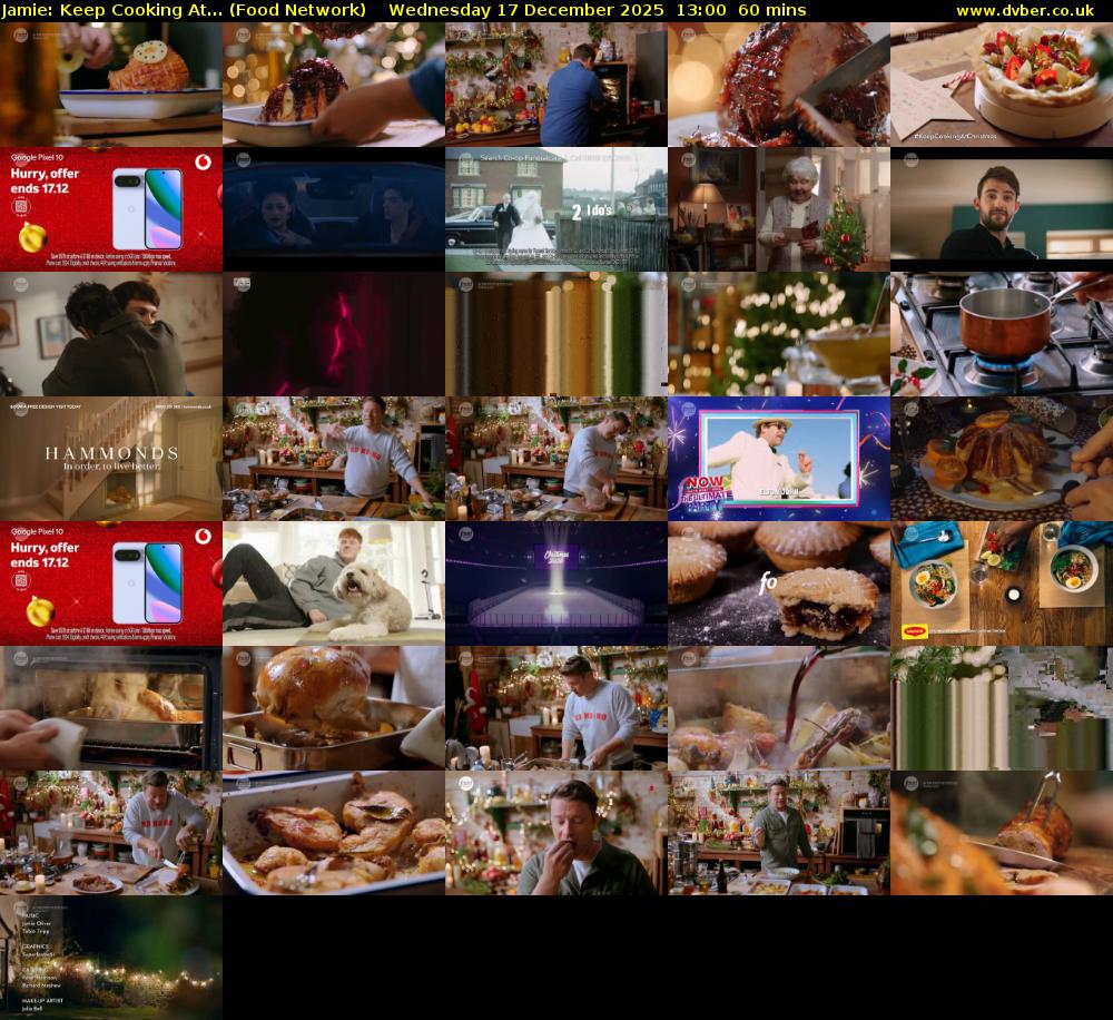 Jamie: Keep Cooking At... (Food Network) Wednesday 17 December 2025 13:00 - 14:00