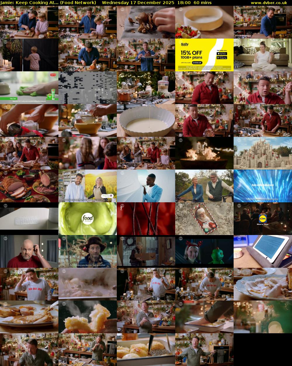 Jamie: Keep Cooking At... (Food Network) Wednesday 17 December 2025 18:00 - 19:00