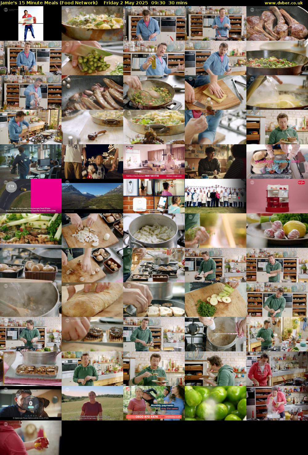 Jamie's 15 Minute Meals (Food Network) Friday 2 May 2025 09:30 - 10:00