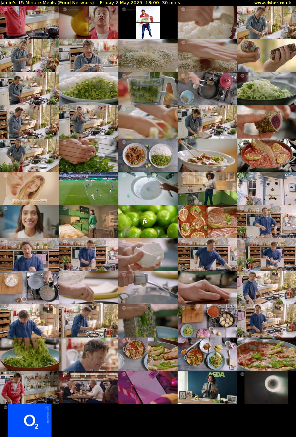Jamie's 15 Minute Meals (Food Network) Friday 2 May 2025 18:00 - 18:30