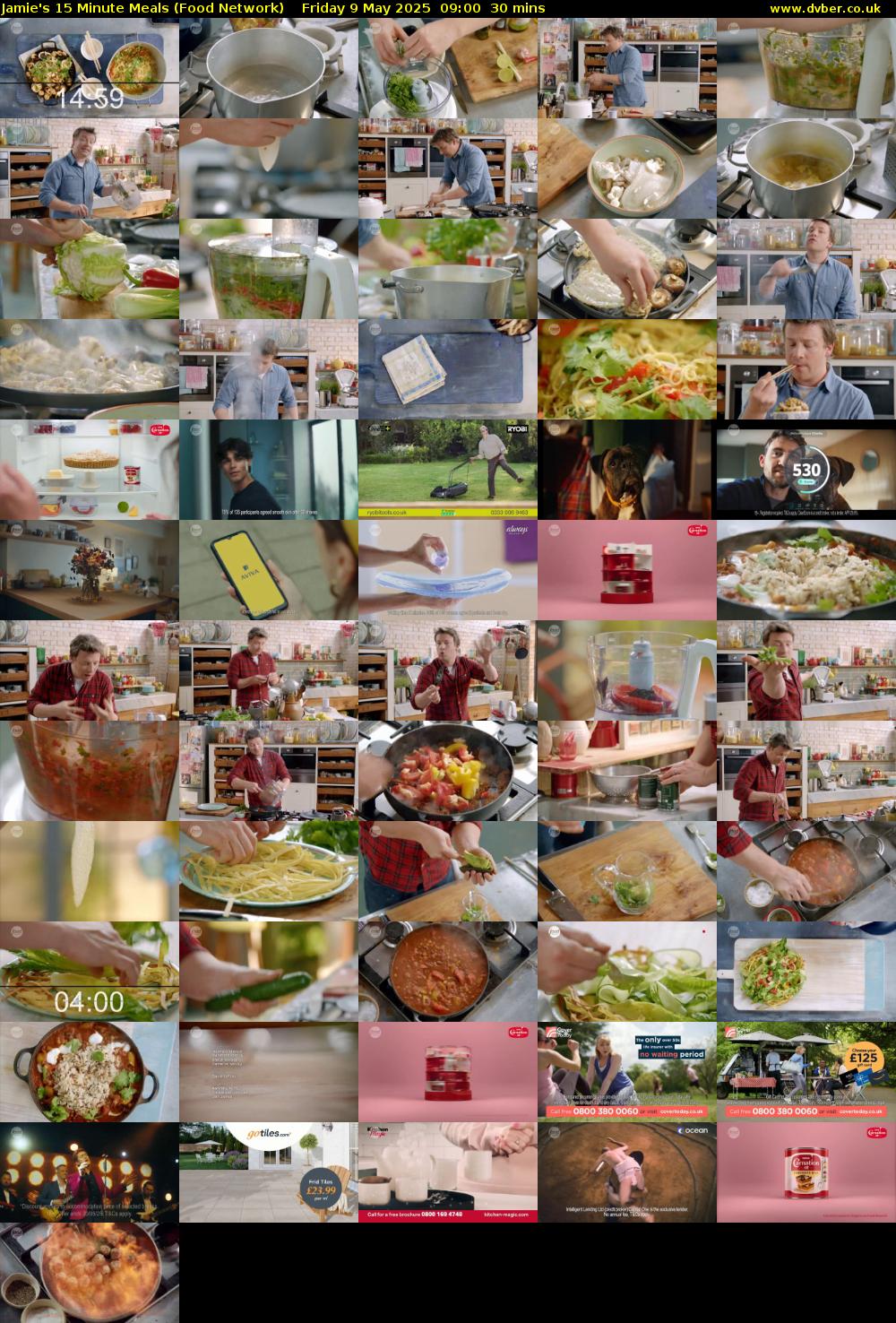 Jamie's 15 Minute Meals (Food Network) Friday 9 May 2025 09:00 - 09:30