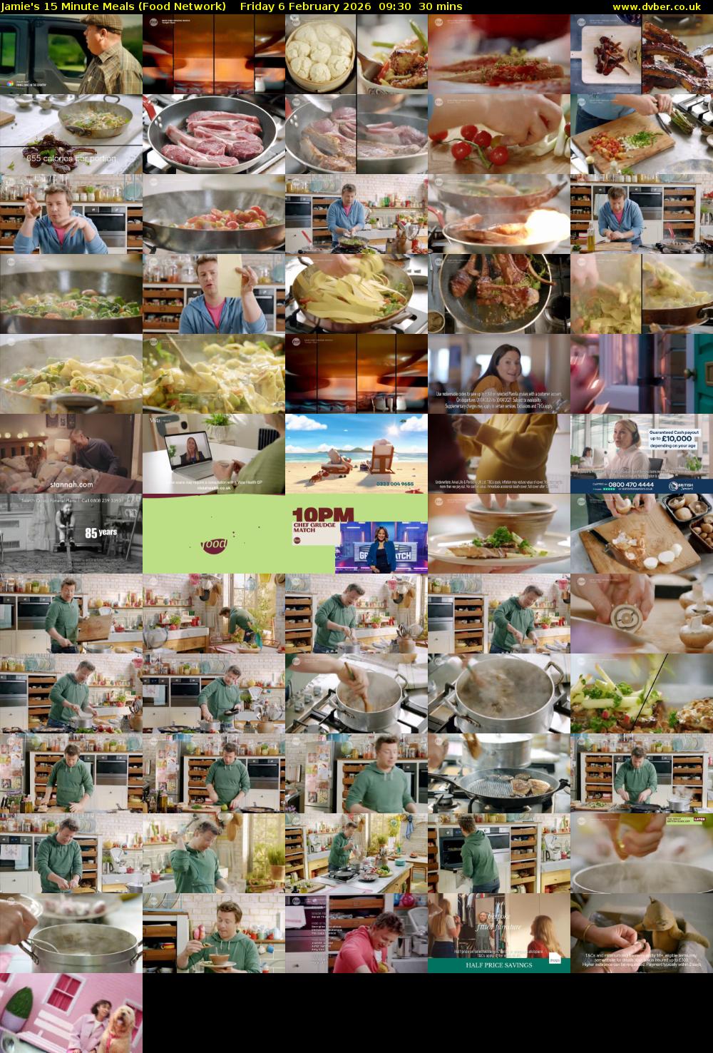 Jamie's 15 Minute Meals (Food Network) Friday 6 February 2026 09:30 - 10:00