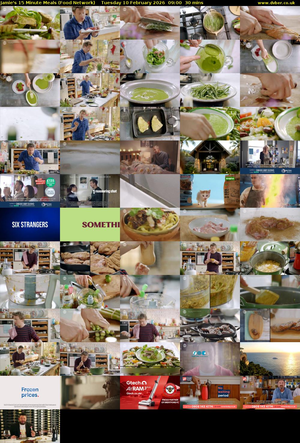 Jamie's 15 Minute Meals (Food Network) Tuesday 10 February 2026 09:00 - 09:30