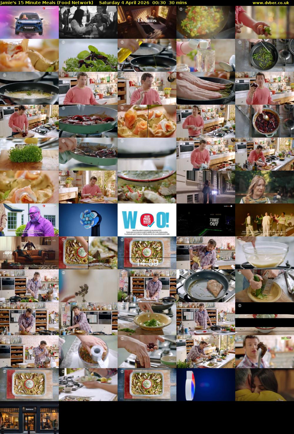 Jamie's 15 Minute Meals (Food Network) Saturday 4 April 2026 00:30 - 01:00