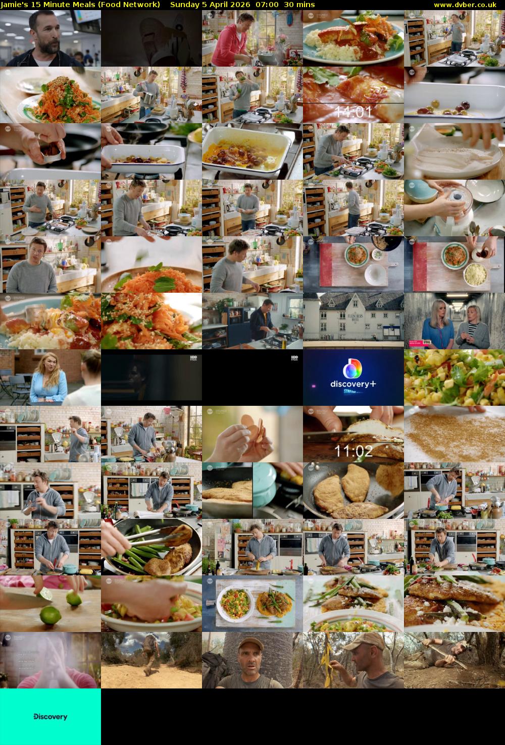 Jamie's 15 Minute Meals (Food Network) Sunday 5 April 2026 07:00 - 07:30