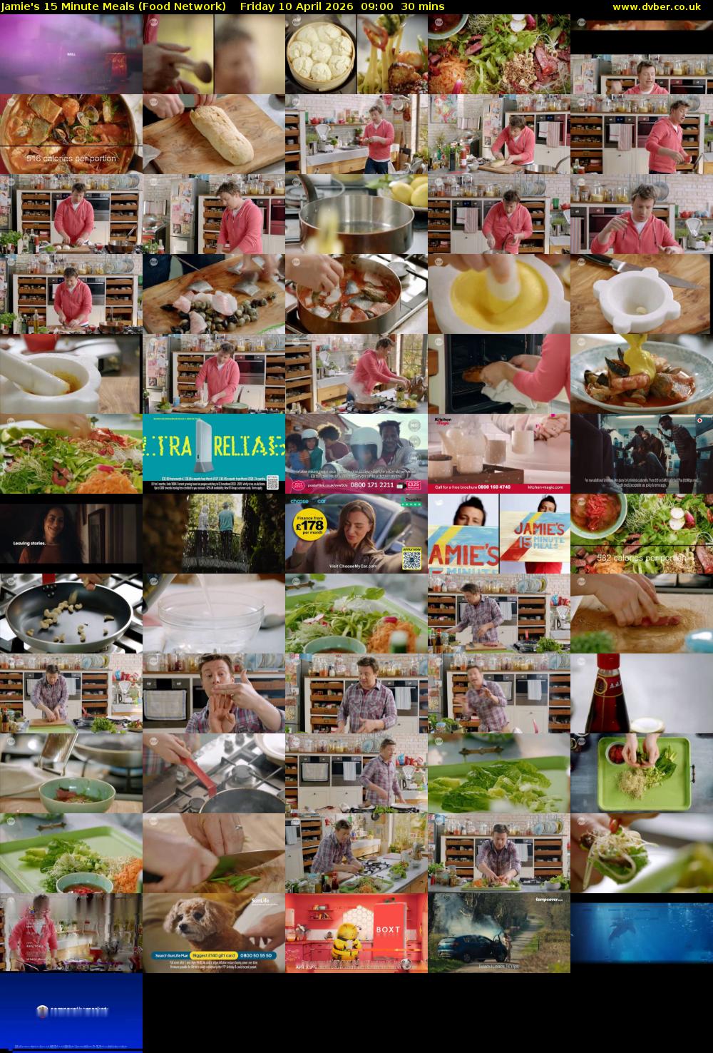 Jamie's 15 Minute Meals (Food Network) Friday 10 April 2026 09:00 - 09:30