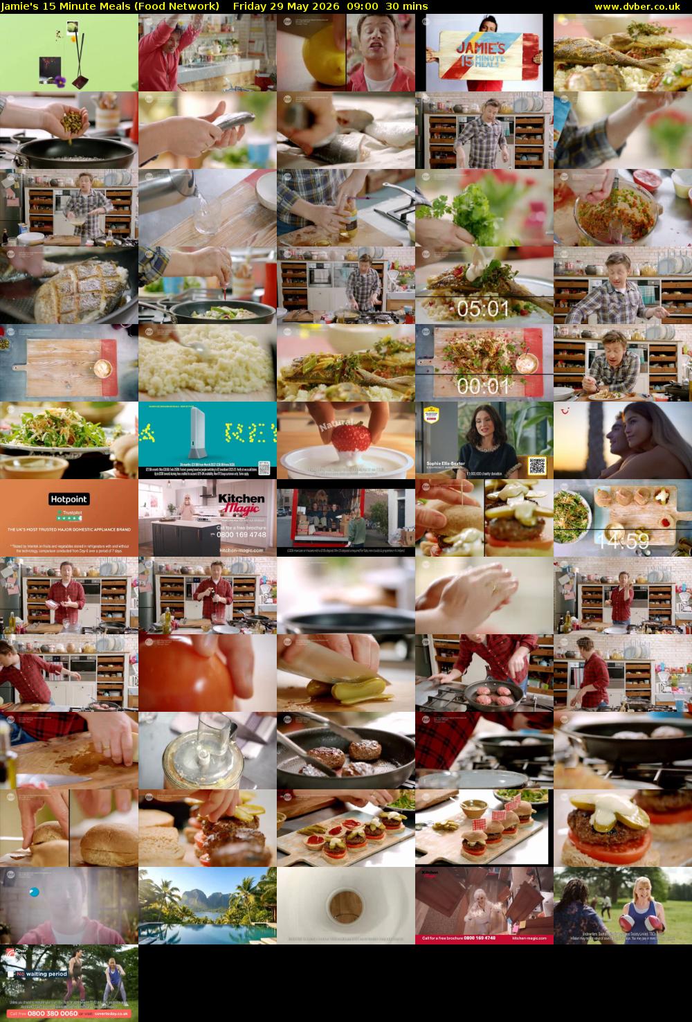 Jamie's 15 Minute Meals (Food Network) Friday 29 May 2026 09:00 - 09:30