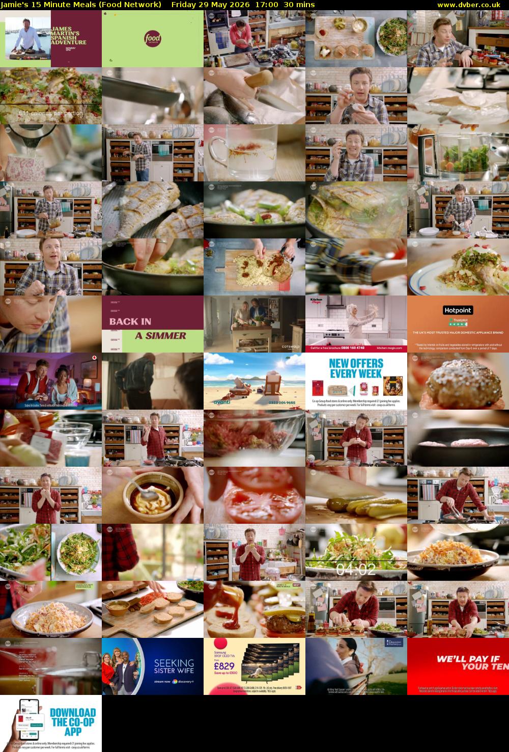Jamie's 15 Minute Meals (Food Network) Friday 29 May 2026 17:00 - 17:30