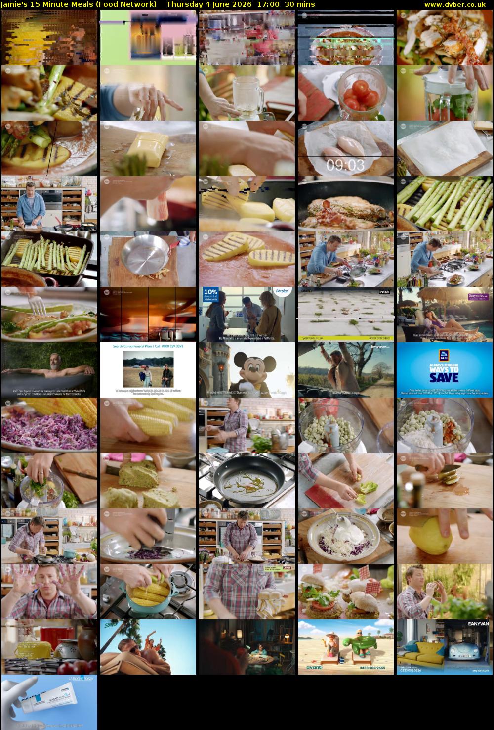 Jamie's 15 Minute Meals (Food Network) Thursday 4 June 2026 17:00 - 17:30