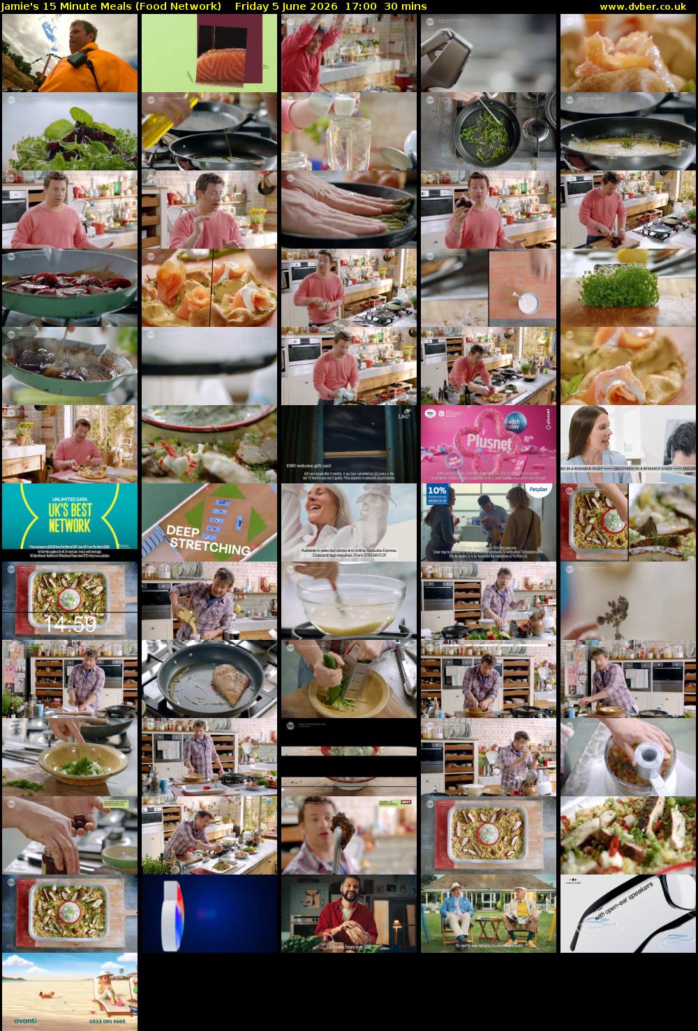 Jamie's 15 Minute Meals (Food Network) Friday 5 June 2026 17:00 - 17:30