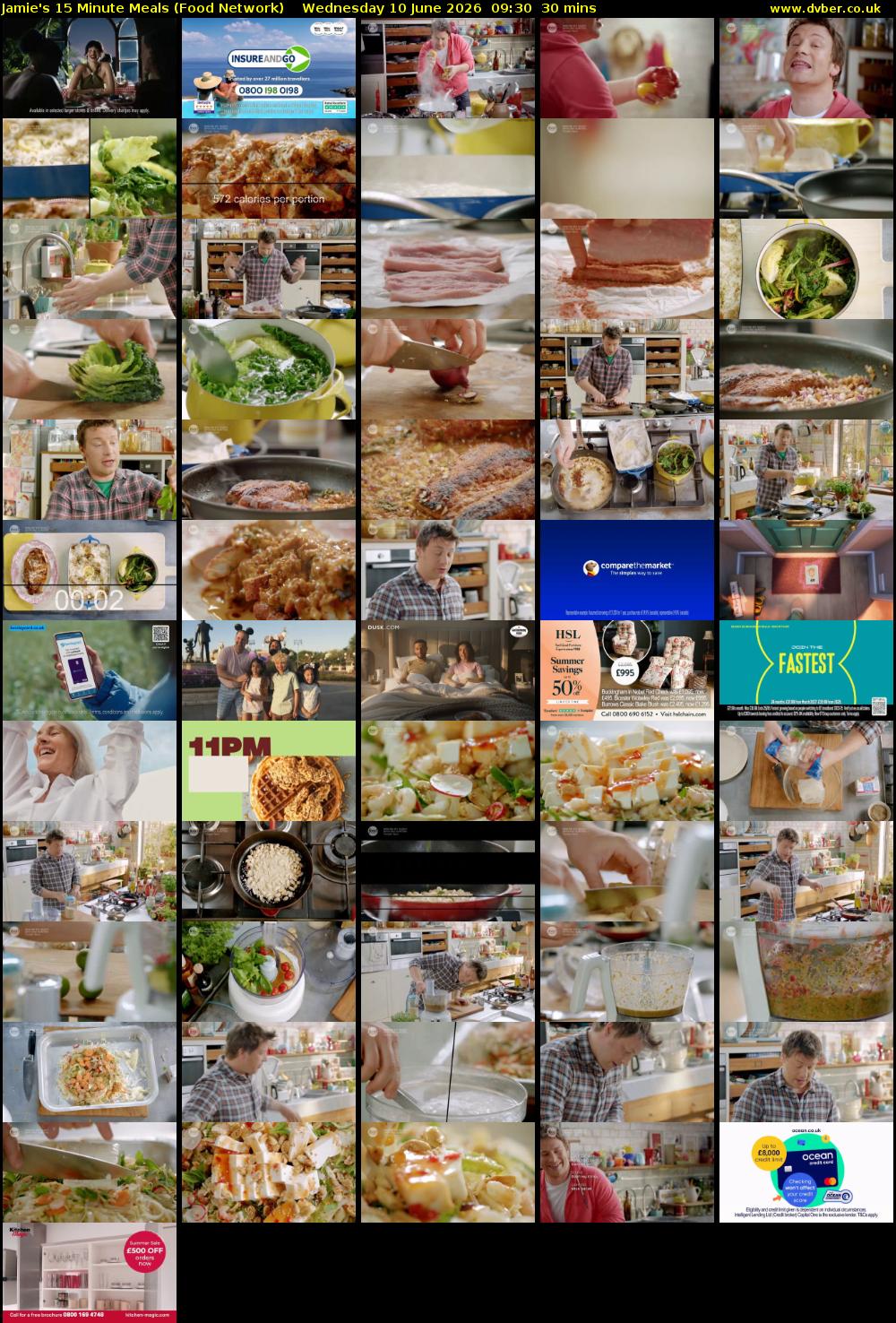 Jamie's 15 Minute Meals (Food Network) Wednesday 10 June 2026 09:30 - 10:00