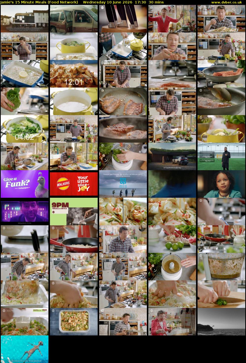 Jamie's 15 Minute Meals (Food Network) Wednesday 10 June 2026 17:30 - 18:00