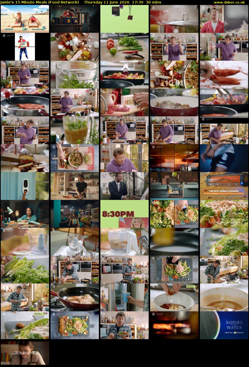 Jamie's 15 Minute Meals (Food Network) Thursday 11 June 2026 17:30 - 18:00