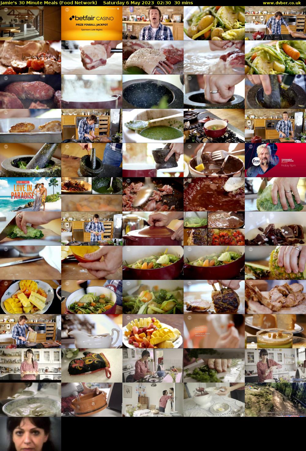 Jamie's 30 Minute Meals (Food Network) Saturday 6 May 2023 02:30 - 03:00