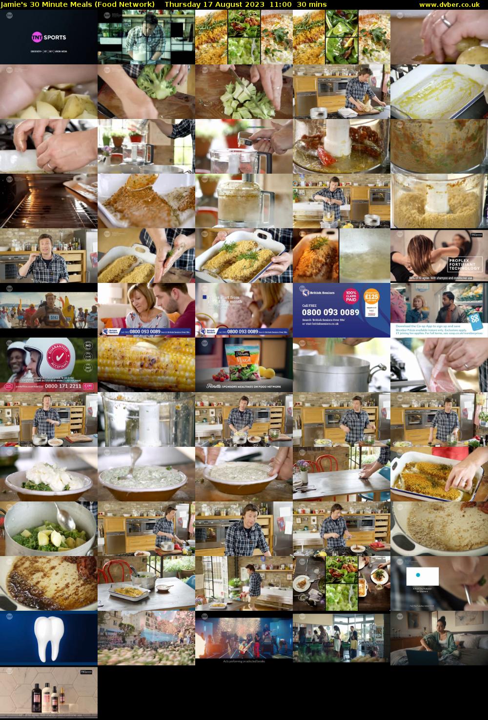 Jamie's 30 Minute Meals (Food Network) Thursday 17 August 2023 11:00 - 11:30