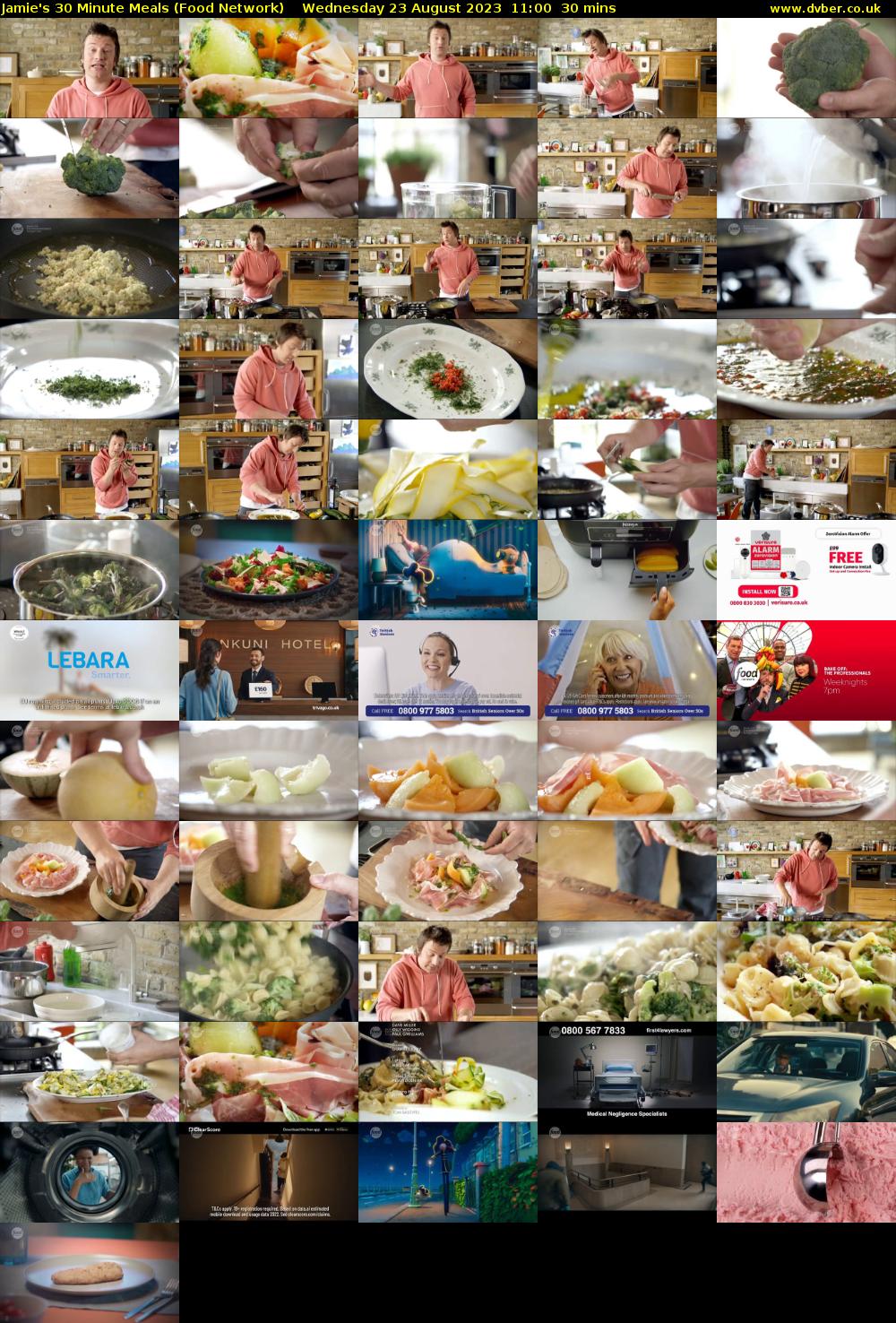 Jamie's 30 Minute Meals (Food Network) Wednesday 23 August 2023 11:00 - 11:30