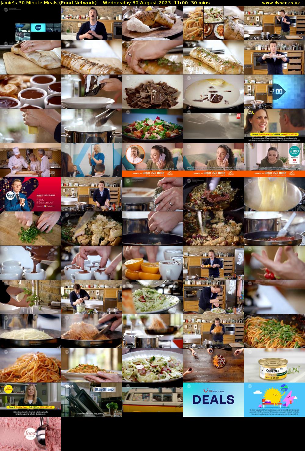 Jamie's 30 Minute Meals (Food Network) Wednesday 30 August 2023 11:00 - 11:30