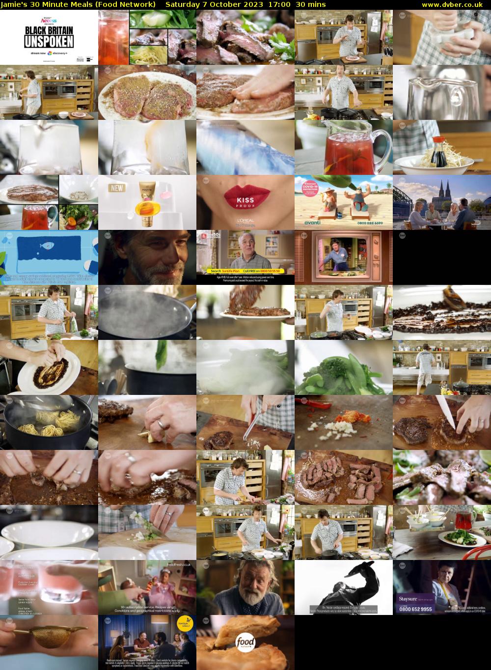 Jamie's 30 Minute Meals (Food Network) Saturday 7 October 2023 17:00 - 17:30