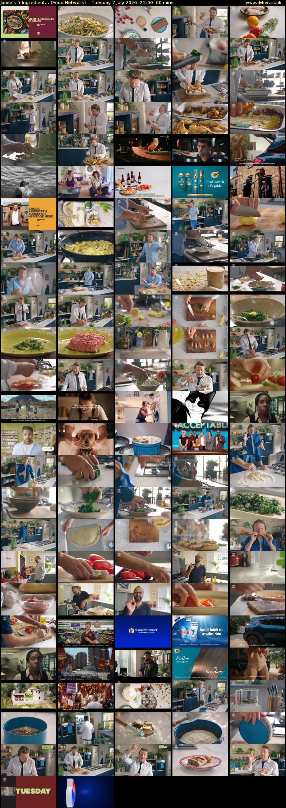 Jamie's 5 Ingredient... (Food Network) Tuesday 7 July 2026 21:00 - 22:00
