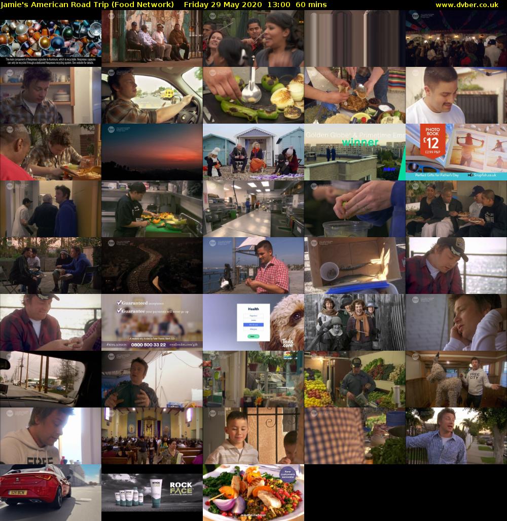 Jamie's American Road Trip (Food Network) Friday 29 May 2020 13:00 - 14:00