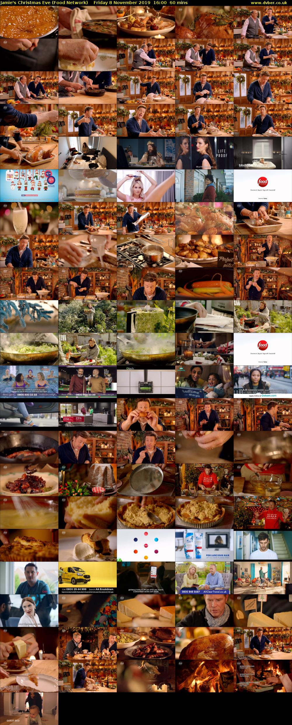 Jamie's Christmas Eve (Food Network) Friday 8 November 2019 16:00 - 17:00