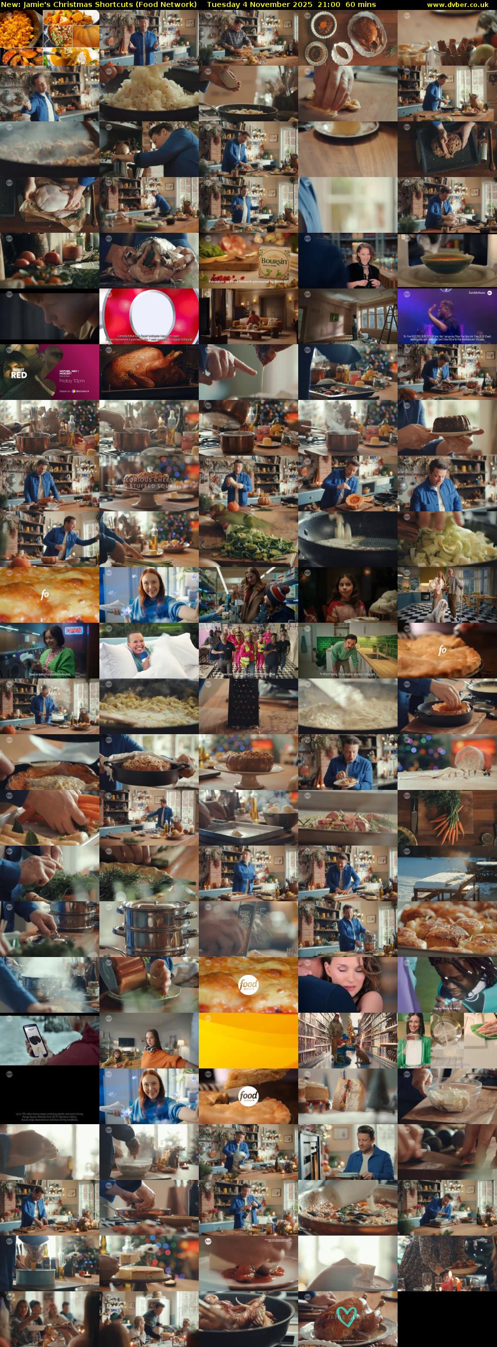 Jamie's Christmas Shortcuts (Food Network) Tuesday 4 November 2025 21:00 - 22:00