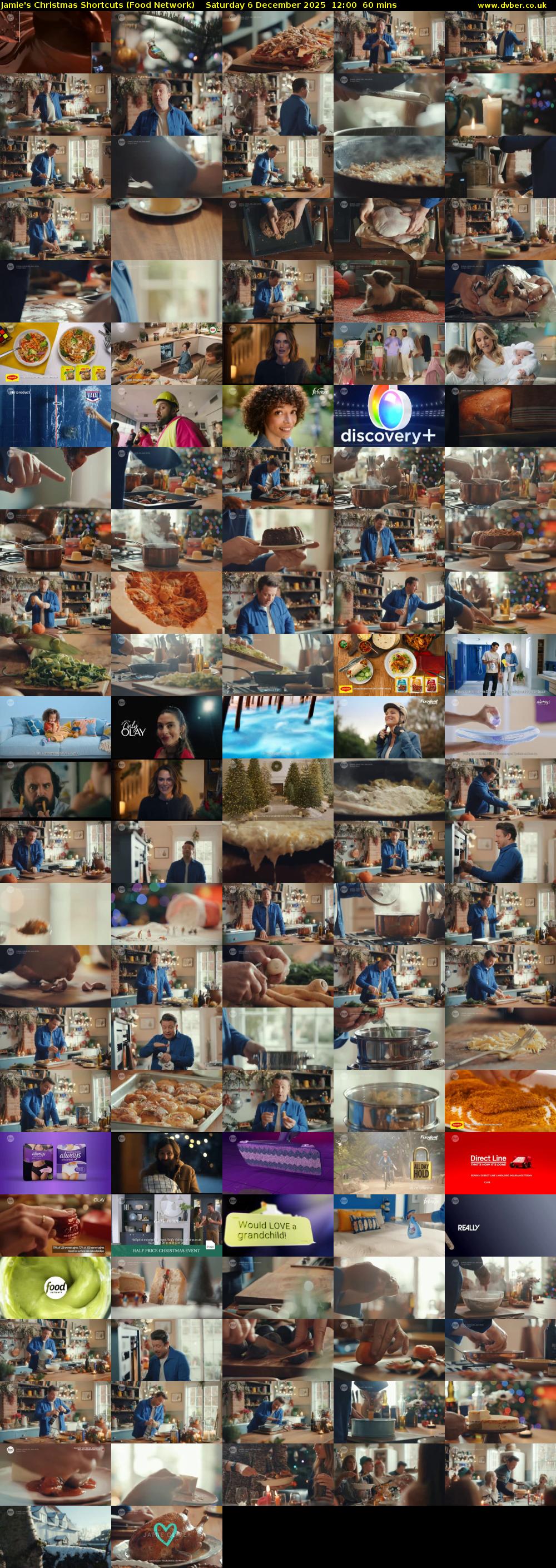 Jamie's Christmas Shortcuts (Food Network) Saturday 6 December 2025 12:00 - 13:00