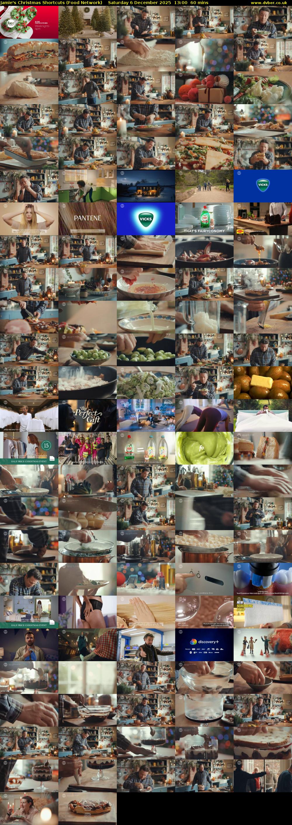 Jamie's Christmas Shortcuts (Food Network) Saturday 6 December 2025 13:00 - 14:00