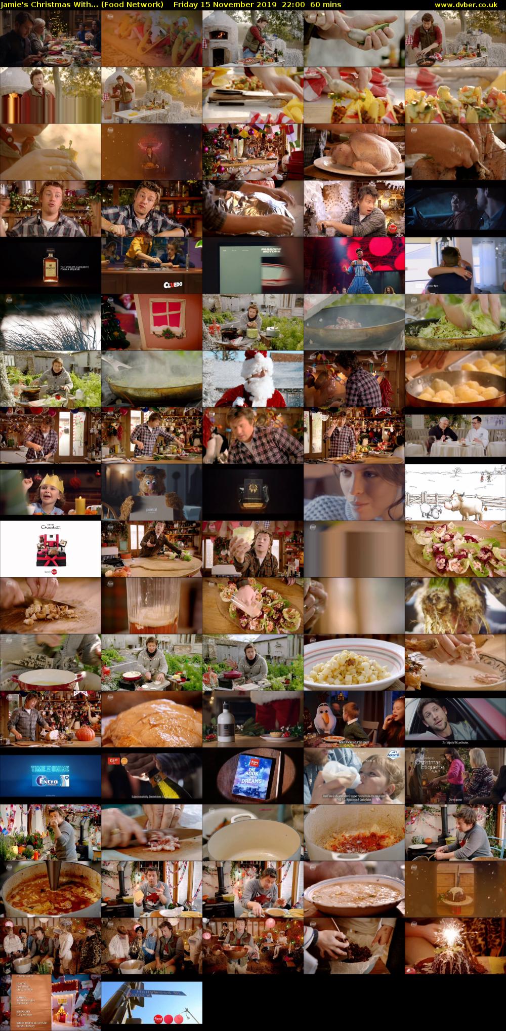 Jamie's Christmas With... (Food Network) Friday 15 November 2019 22:00 - 23:00