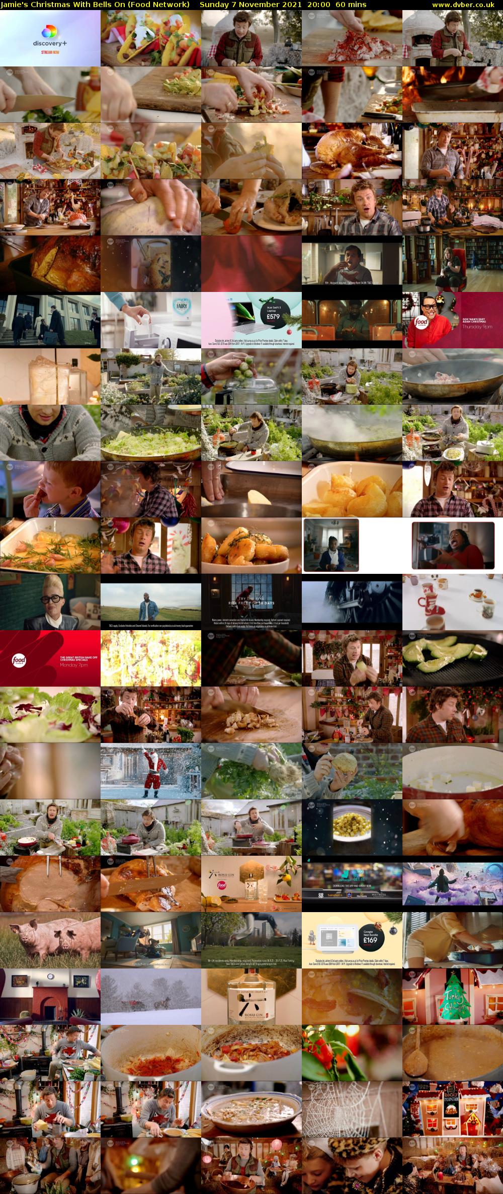 Jamie's Christmas With Bells On (Food Network) Sunday 7 November 2021 20:00 - 21:00