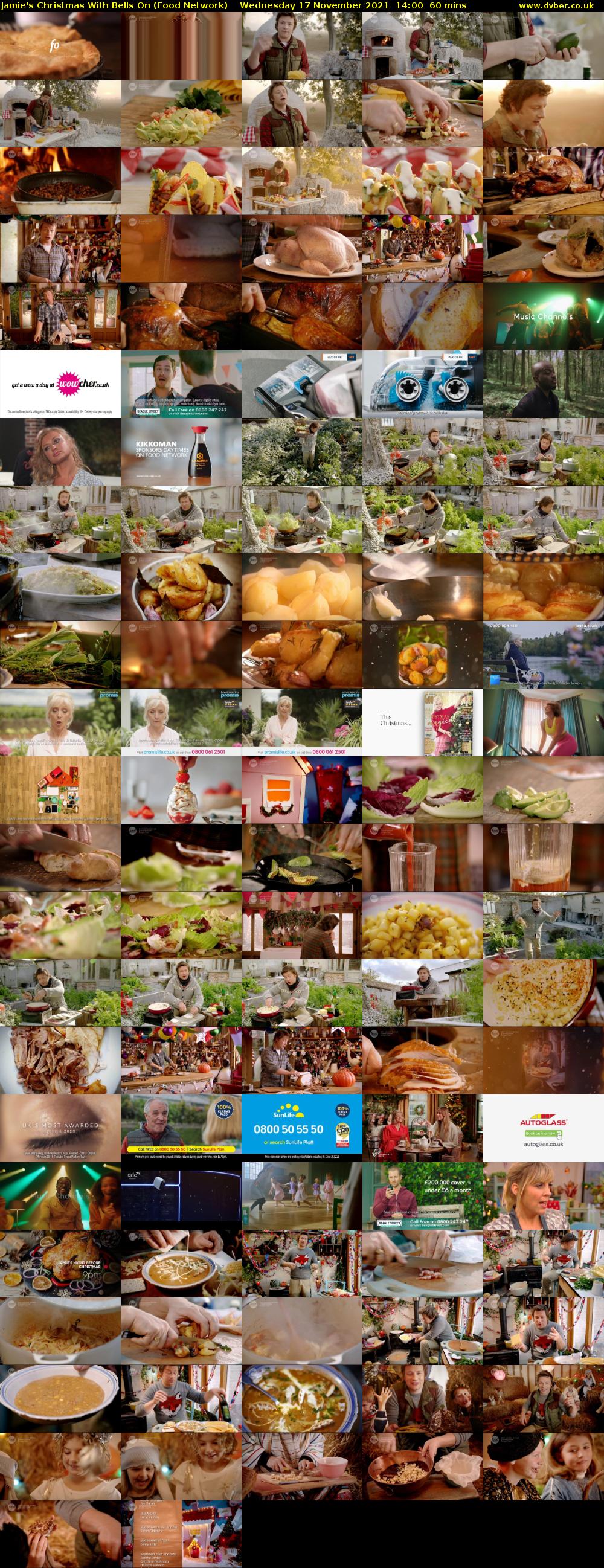 Jamie's Christmas With Bells On (Food Network) Wednesday 17 November 2021 14:00 - 15:00