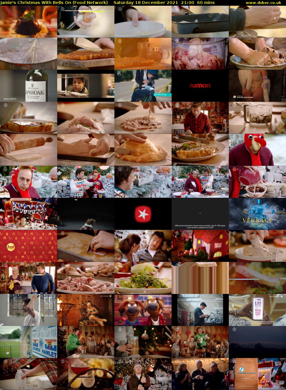 Jamie's Christmas With Bells On (Food Network) Saturday 18 December 2021 21:00 - 22:00